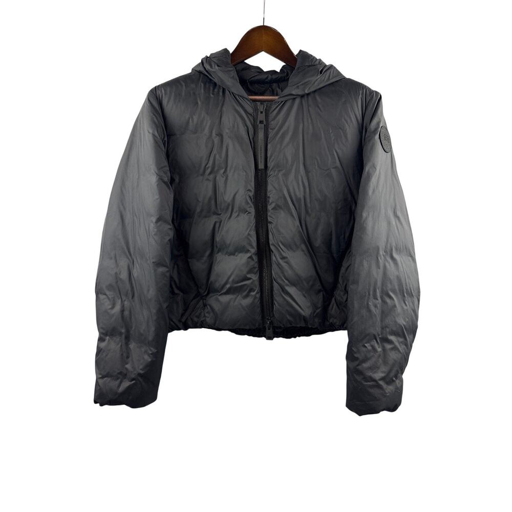 Women’s Canada Goose Medium Black Puffer Raincoat